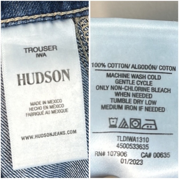 Hudson Tie Waist Wide Leg Trouser Size 34 - Picture 16 of 16